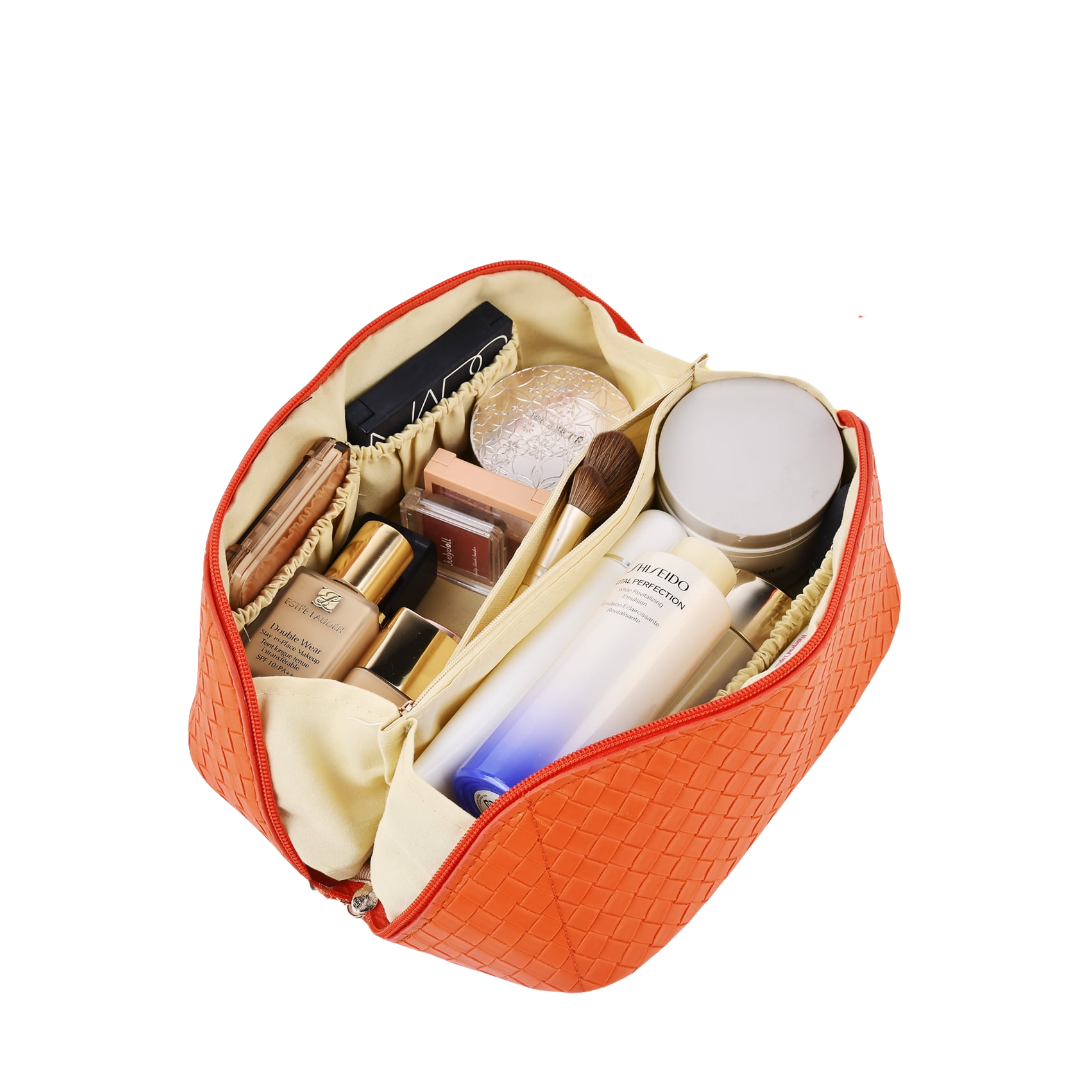 Elegant and durable PU makeup bag – ideal for storing beauty essentials