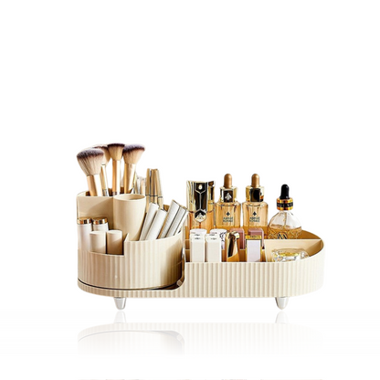 COSMETICS-ORGANIZER MED ROTERANDE BORSTHÅLLARE with modern design.