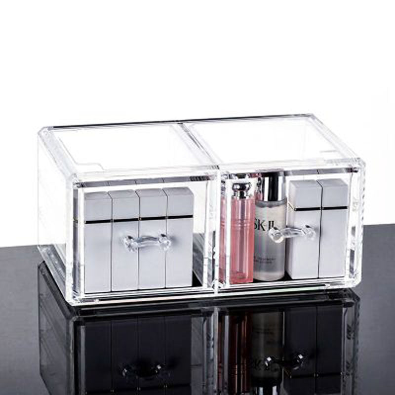 Modular Cosmetics Organizer in Acrylic for Makeup Storage.