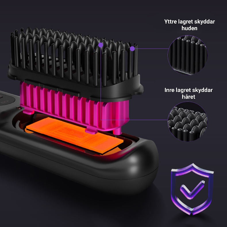 SILKTRESS Hair Styling Brush - Cordless Tool for Sleek Hair