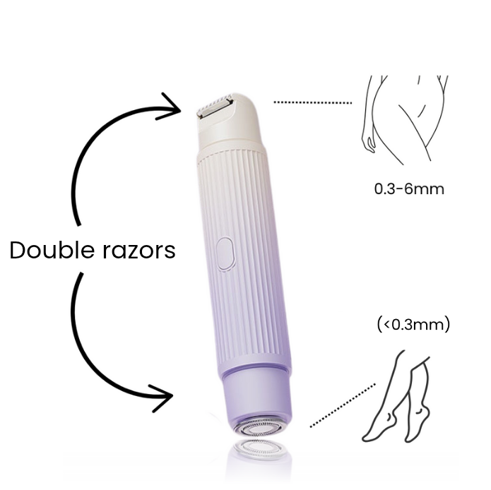 ÉLANCE DUO Dual-Head Electric Shaver – Painless Hair Removal