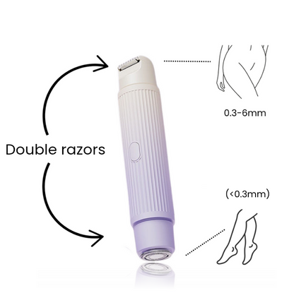 ÉLANCE DUO Dual-Head Electric Shaver – Painless Hair Removal