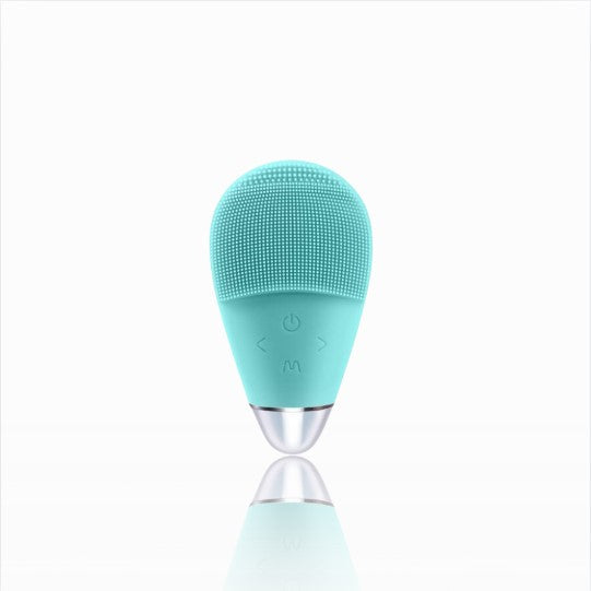 Close-up of SILKY facial cleanser’s ultrasonic technology.