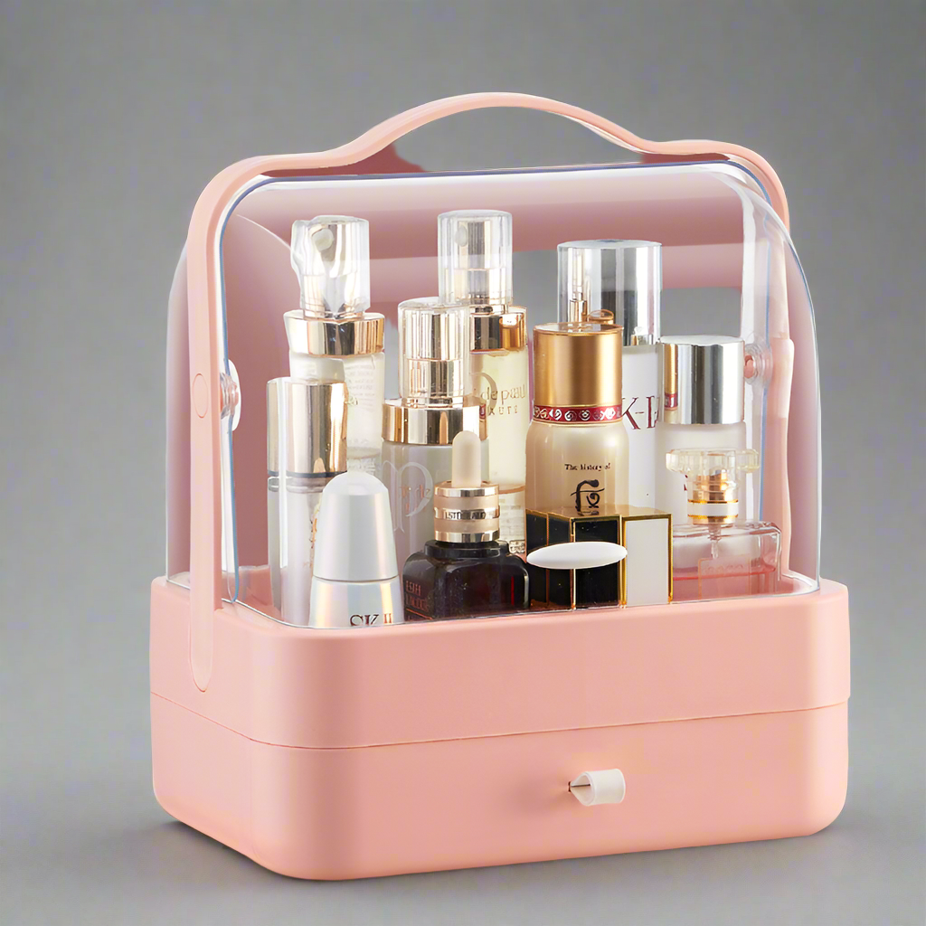 COSMETICS-ORGANIZER MED LOCK – Elegant & Functional Makeup Storage Box